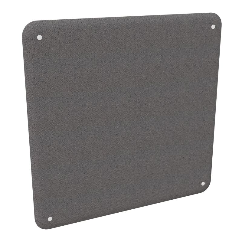 CLOISON SOLANGE BORDS ARRONDIS H120XL120 CM EP. 47 MM BN