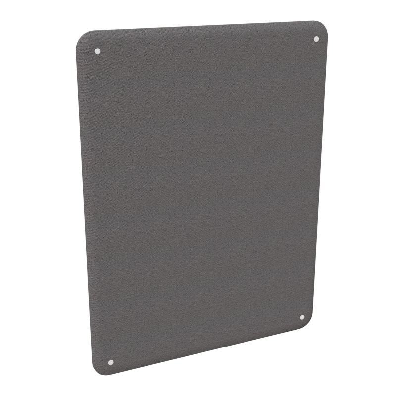 CLOISON SOLANGE BORDS ARRONDIS H160XL120 CM EP. 47 MM BN