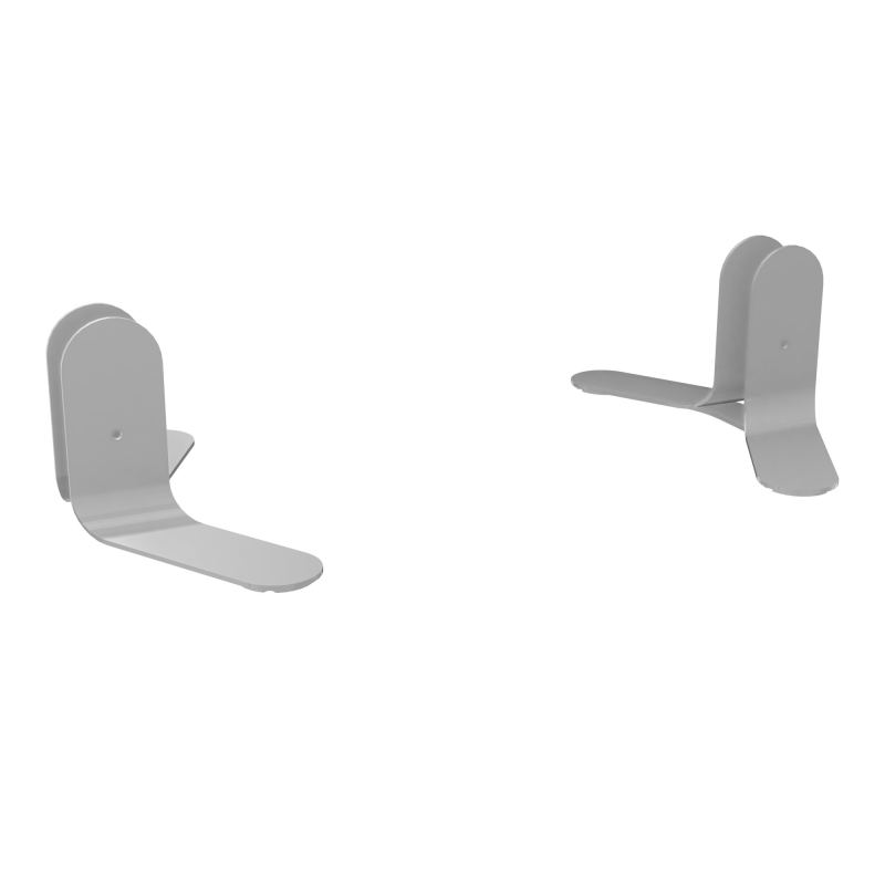 JEU DE 2 PIEDS POUR CLOISONS FIXES AVEC BOUTONS ASSOCIÉS
