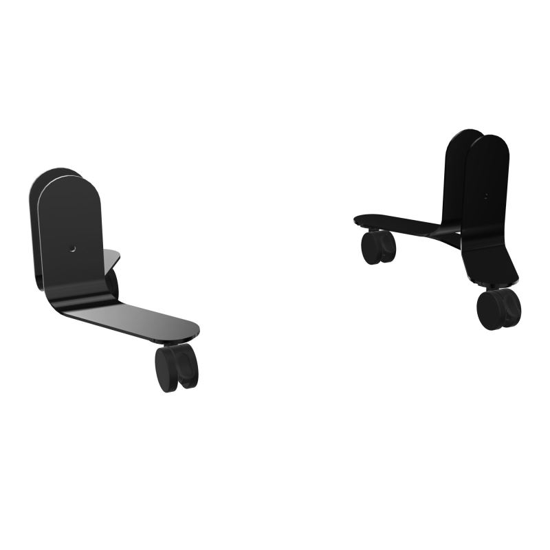 JEU DE 2 PIEDS SUR ROULETTES AVEC BOUTONS ASSOCIÉS