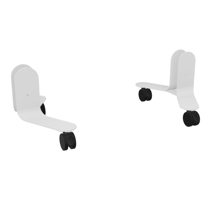 JEU DE 2 PIEDS SUR ROULETTES AVEC BOUTONS ASSOCIÉS