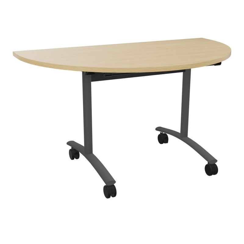 TABLE ABATTANTE 1/2 LUNE 136X 78CM