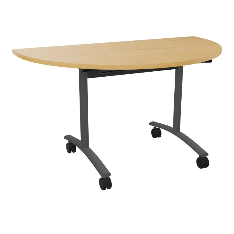 TABLE ABATTANTE 1/2 LUNE 136X 78CM