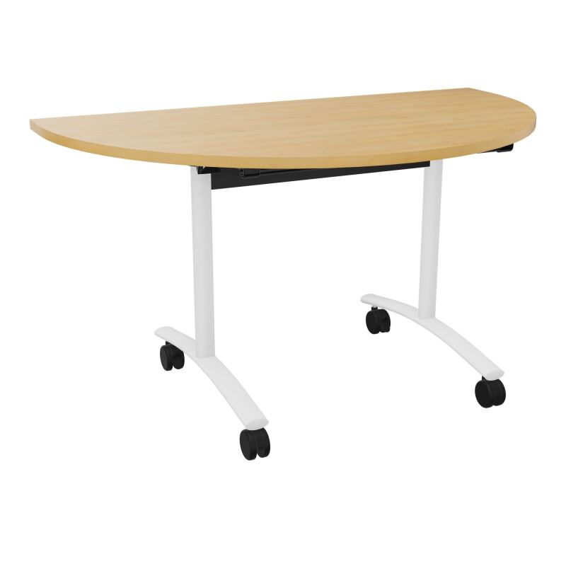 TABLE ABATTANTE 1/2 LUNE 136X 78CM