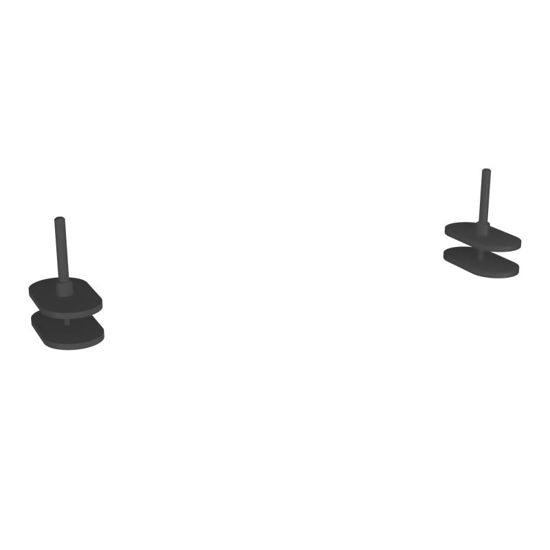 JEU DE PINCES DE FIXATION SOLANGE SC POUR POSTES EN VIS-À-VIS - PANNEAU H40 CM