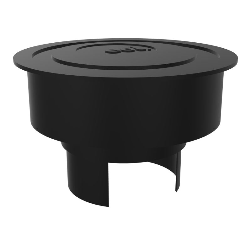 OBTURATEUR EOL ABS NOIR BOUCHON D60 BAGUE D80MM OF