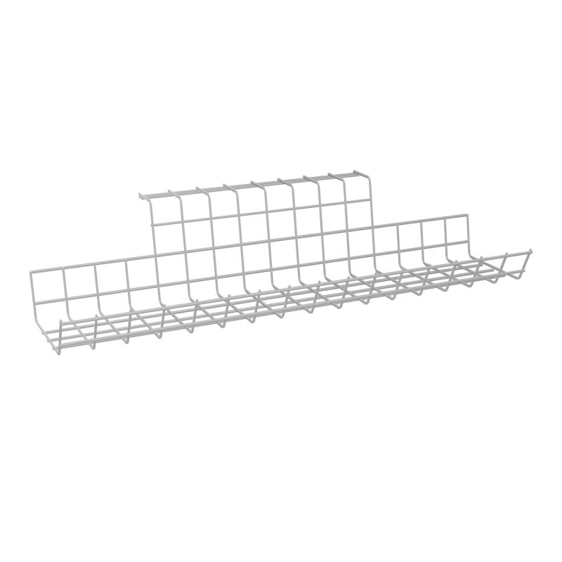 PANIER FILAIRE  L49 CM GRIS ALUMINIUM