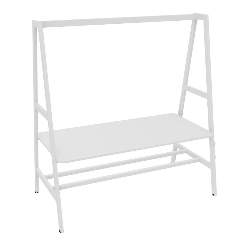 TABLE NOMAD FIXE ASSIS/DEBOUTPLATEAU MÉLAMINE ÉP. 19MM P.90XL.180 CM MG ZO