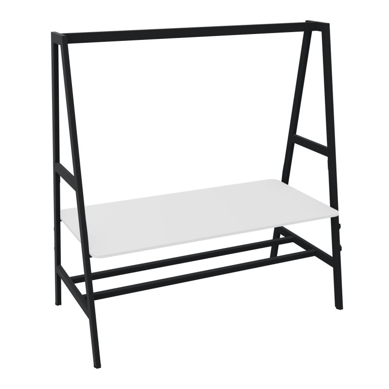 TABLE NOMAD FIXE ASSIS/DEBOUTPLATEAU MÉLAMINE ÉP. 19MM P.90XL.180 CM MG ZP