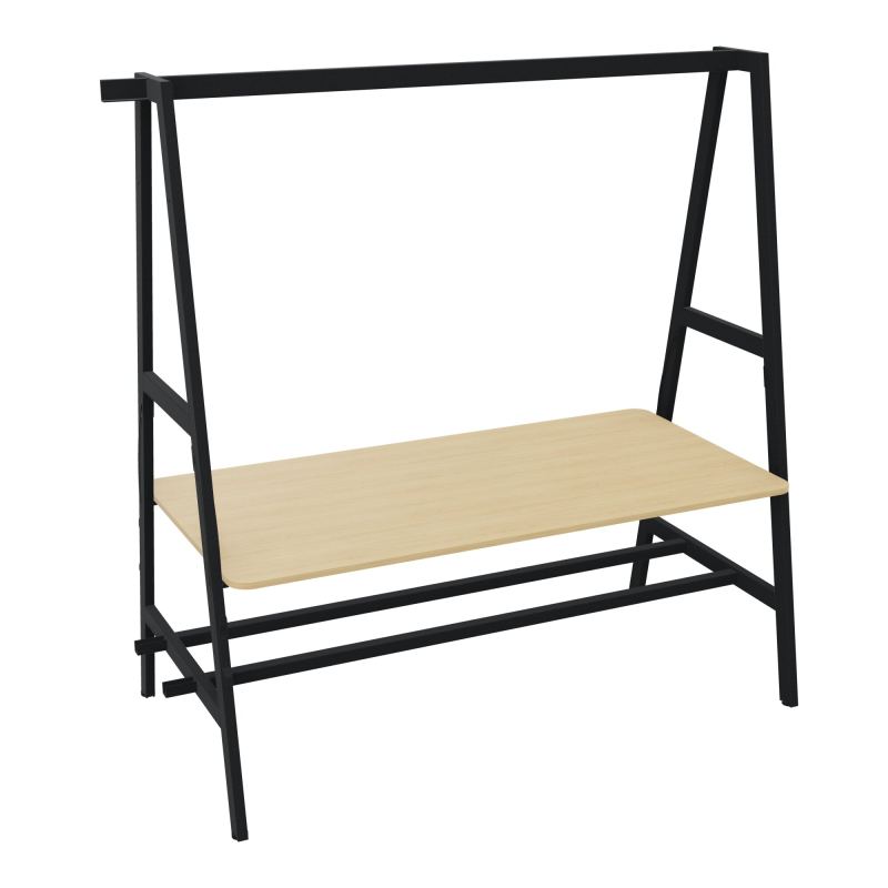 TABLE NOMAD SUIV.ASSIS/DEBOUT PLATEAU MÉLAMINE ÉP. 19MM P.90XL.180 CM R1 ZP