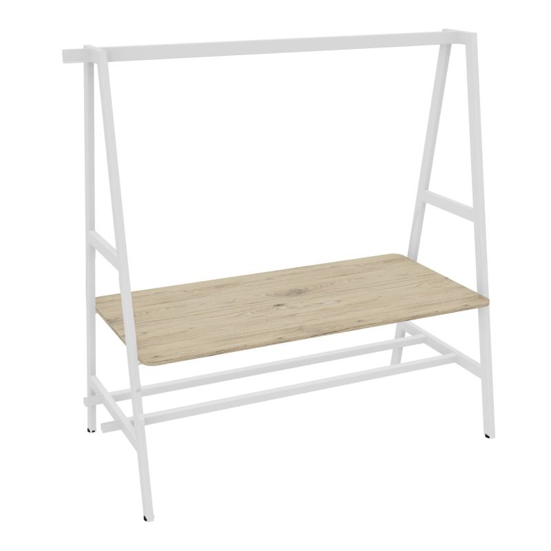 TABLE NOMAD SUIV.ASSIS/DEBOUT PLATEAU MÉLAMINE ÉP. 19MM P.90XL.180 CM R3 ZO