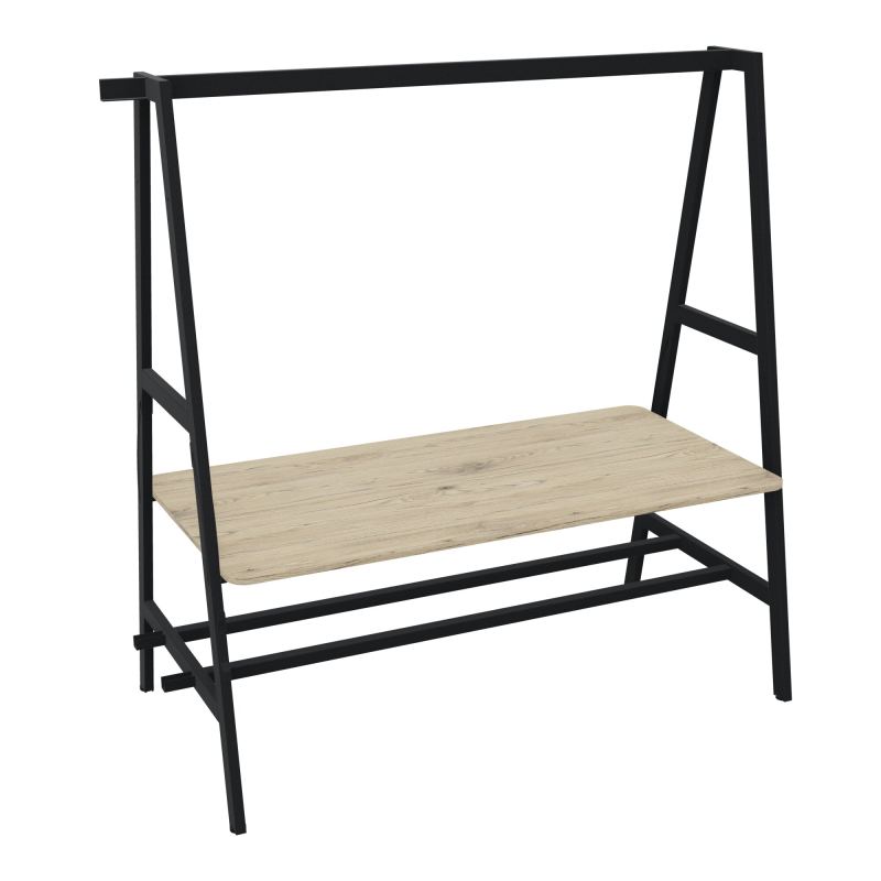 TABLE NOMAD SUIV.ASSIS/DEBOUT PLATEAU MÉLAMINE ÉP. 19MM P.90XL.180 CM R3 ZP