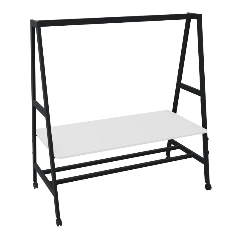 TABLE NOMAD MOB ASSIS/DEBOUTPLATEAU MÉLAMINE ÉP. 19MM P.90XL.180 CM MG ZP