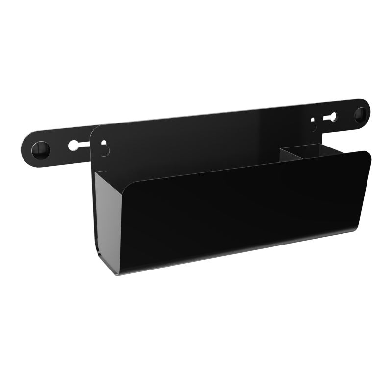 BAC DE RANGEMENT 2COMP L29,8/7,3XH18,5XP12,9 + RAIL DE FIXATION  SG