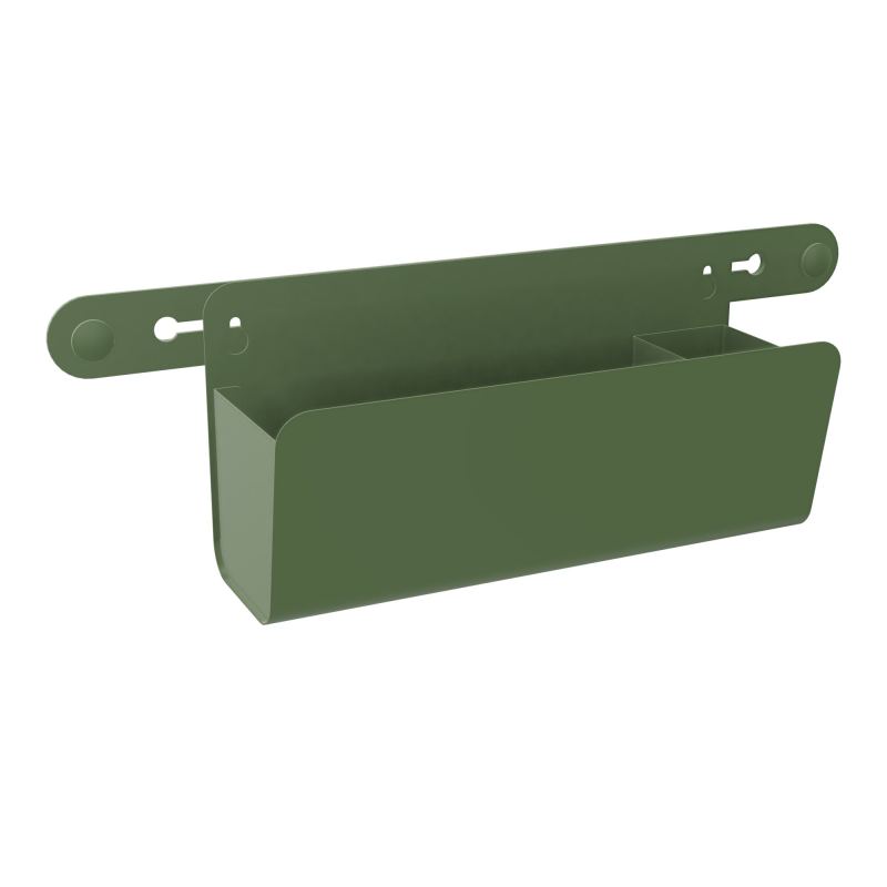 BAC DE RANGEMENT 2COMP L29,8/7,3XH18,5XP12,9 + RAIL DE FIXATION  ZG
