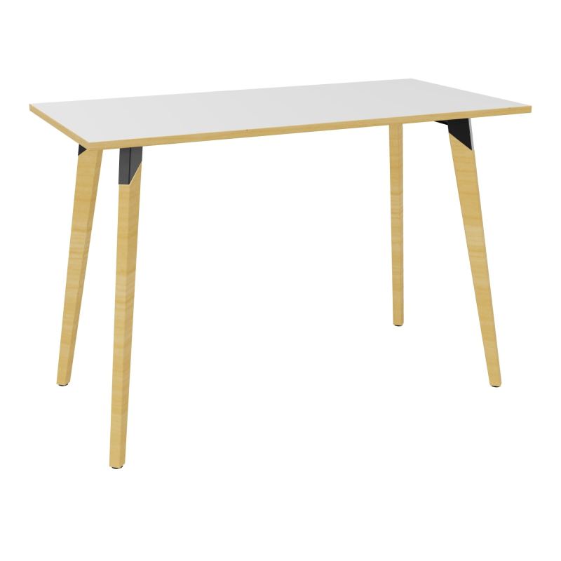 TABLE EVASION L160XP80XH110 CM - STRATIFIE  EP25 MM - PIETEMENT HETRE/METAL