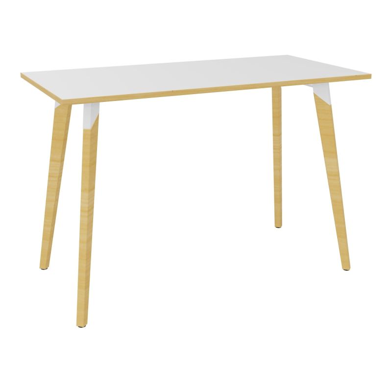 TABLE EVASION L160XP80XH110 CM - STRATIFIE  EP25 MM - PIETEMENT HETRE/METAL