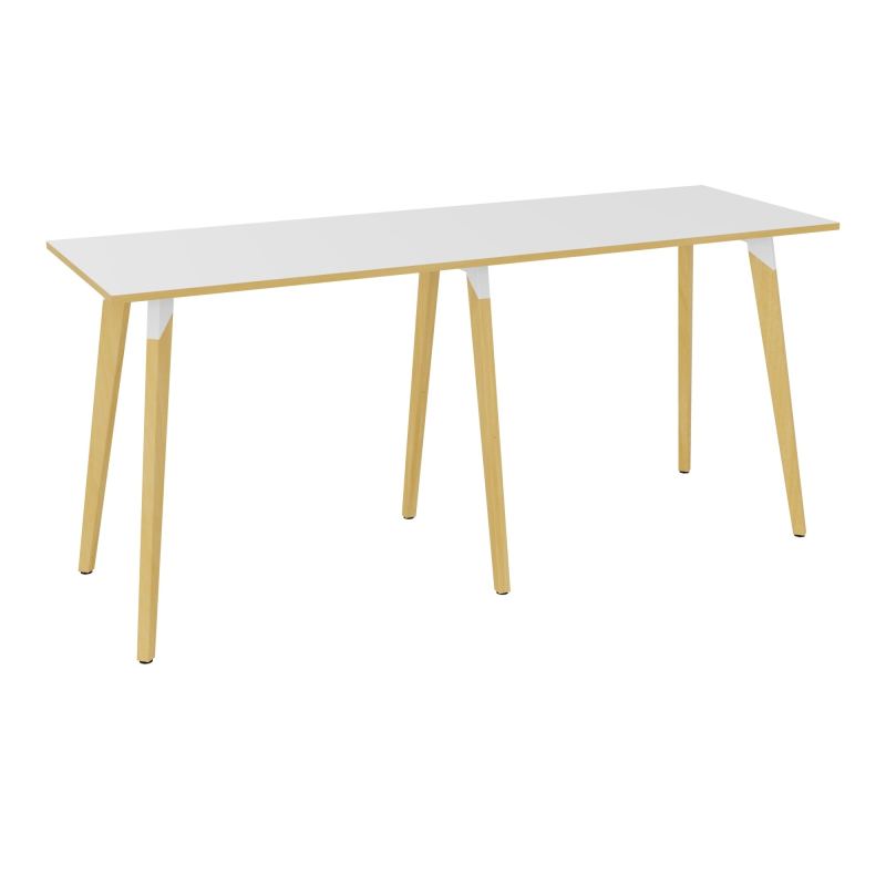 TABLE EVASION L240XP80XH110 CM - STRATIFIE HZ EP25 MM - PIETEMENT HETRE/METAL