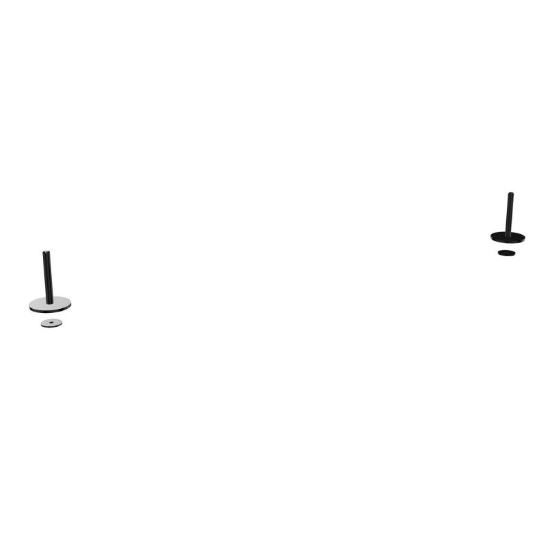 LOT DE 2 PINCES POUR PANNEAUXTWINS H40 CM FIXATION TRAVERSANTE SG