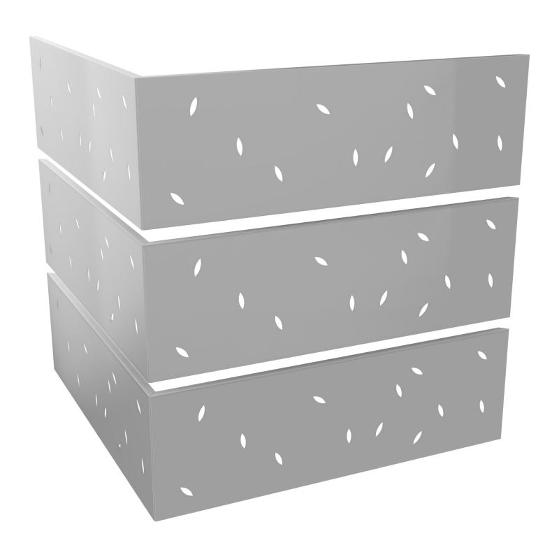 GUEST 6 HABILL.METAL 90° PERFORATIONS FEUILLE SA