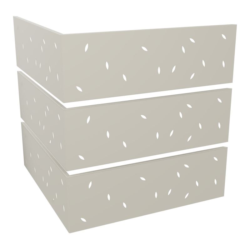 GUEST 6 HABILL.METAL 90° PERFORATIONS FEUILLE