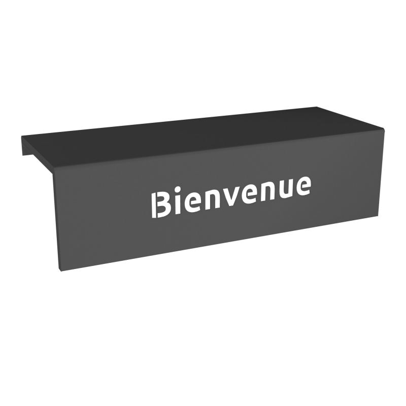 GUEST TABLETTE Bienvenue L100 CM METAL SC
