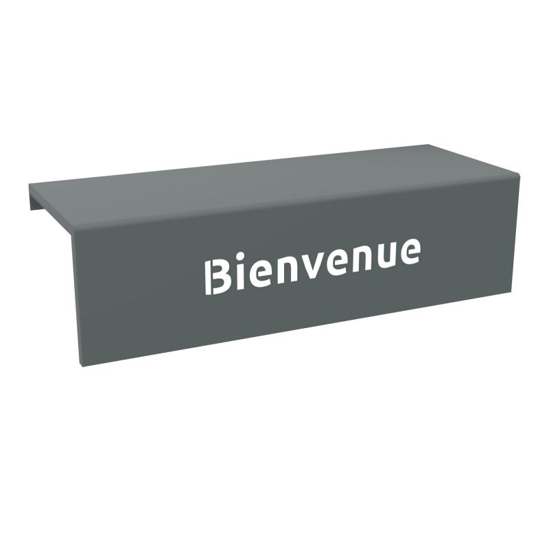 GUEST TABLETTE Bienvenue L100 CM METAL SU
