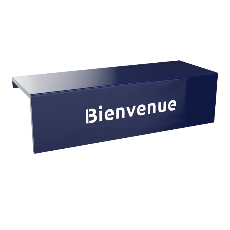 GUEST TABLETTE Bienvenue L100 CM METAL X4