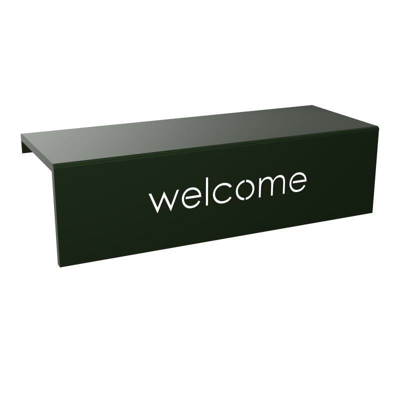 GUEST TABLETTE Welcome L100 CM METAL