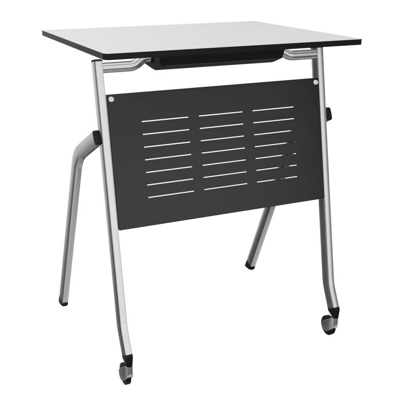 EMI LOT 2 TABLES PLIANTES L600 P500 H755 (1 PLACE/TABLE) STRUCT.4 PIEDS (2 S/ROULET)   MM