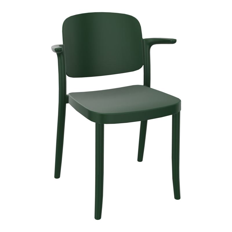 LINE LOT 4 CHAISES POLYPRO 4PIEDS AVEC ACCOUDOIRS PP