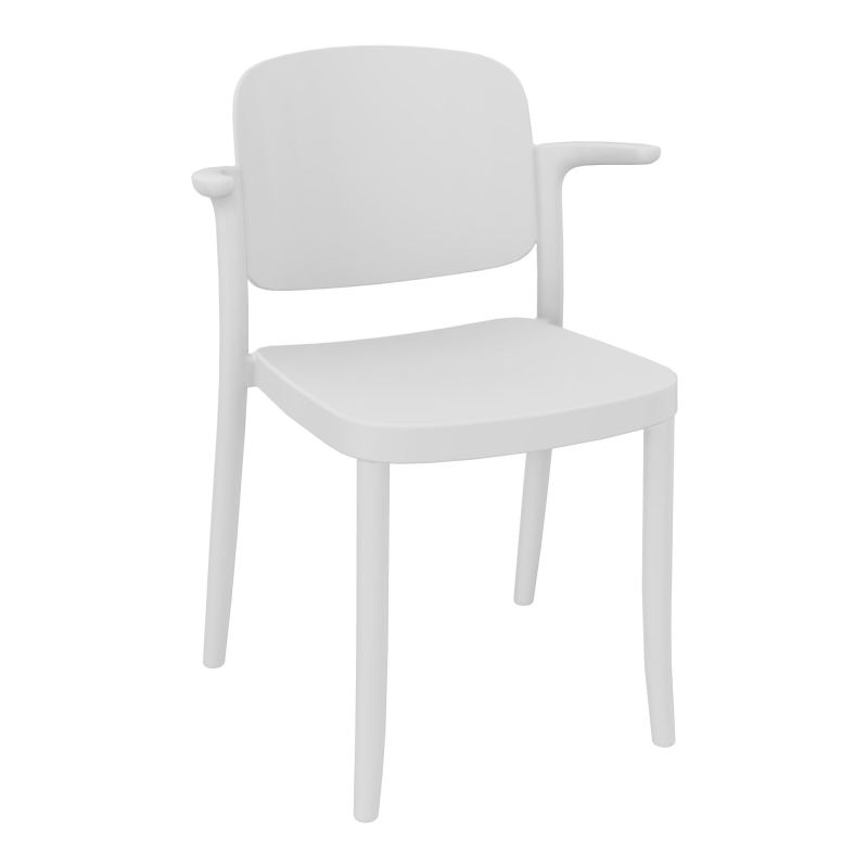 LINE LOT 4 CHAISES POLYPRO 4PIEDS AVEC ACCOUDOIRS PT