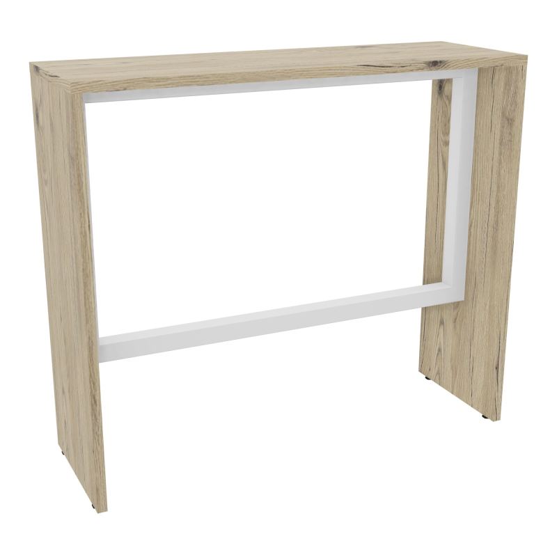 ELISA TABLE L120XP40XH105 PP 2OBT PIEDS MÉLA ÉP25 CADRE MÉTAL REPOSE P.50X50 R3 SO
