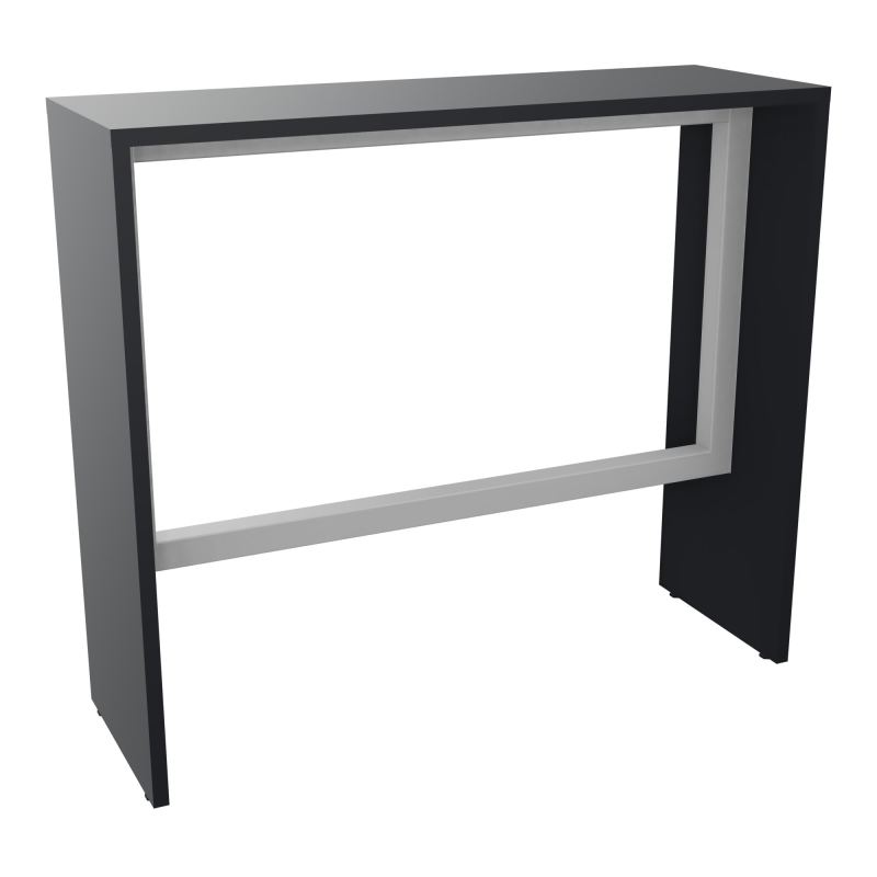 ELISA TABLE L120XP40XH105 PP 2OBT PIEDS MÉLA ÉP25 CADRE MÉTAL REPOSE P.50X50 R9 SA