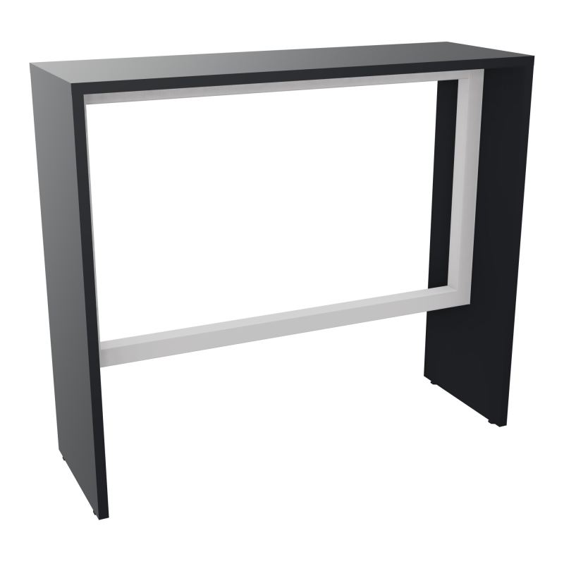 ELISA TABLE L120XP40XH105 PP 2OBT PIEDS MÉLA ÉP25 CADRE MÉTAL REPOSE P.50X50 R9 SD