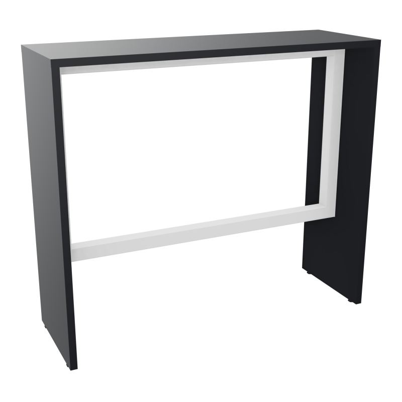 ELISA TABLE L120XP40XH105 PP 2OBT PIEDS MÉLA ÉP25 CADRE MÉTAL REPOSE P.50X50 R9 SO