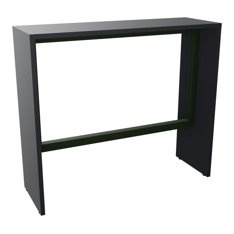 ELISA TABLE L120XP40XH105 PP 2OBT PIEDS MÉLA ÉP25 CADRE MÉTAL REPOSE P.50X50 R9 ST