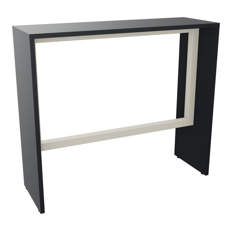 ELISA TABLE L120XP40XH105 PP 2OBT PIEDS MÉLA ÉP25 CADRE MÉTAL REPOSE P.50X50 R9 ZC