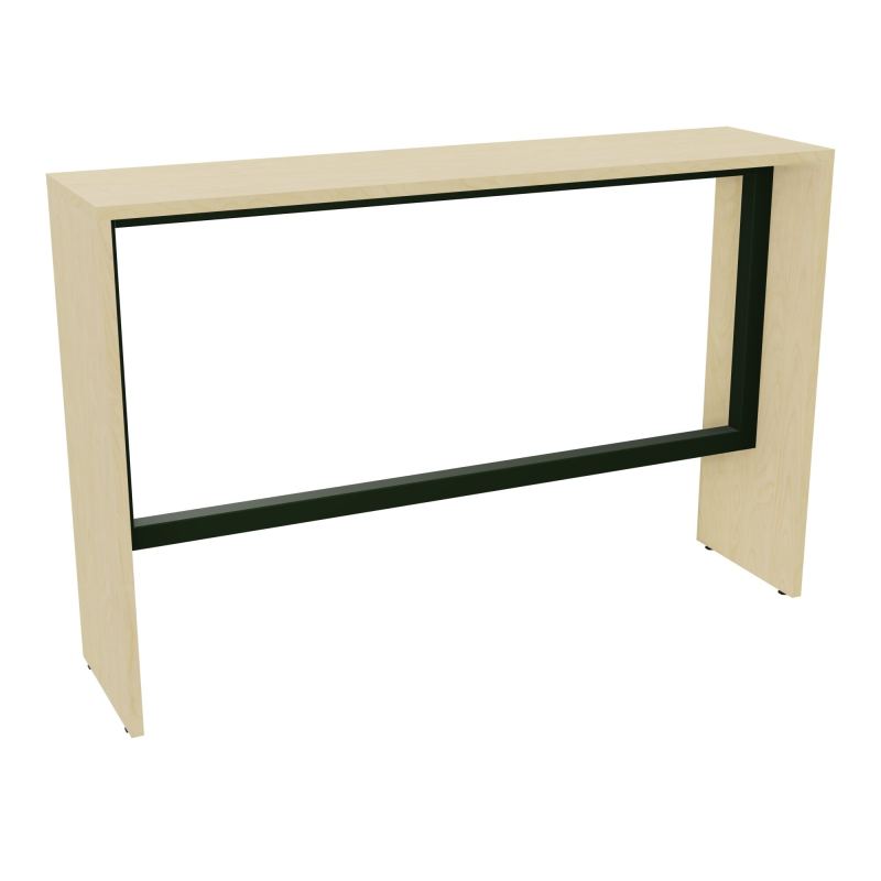 ELISA TABLE L160XP40XH105 PP2OBT PIEDS MÉLA ÉP25 CADRE MÉTAL REPOSE P.50X50 N8 ST