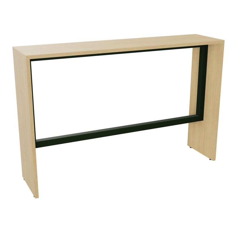 ELISA TABLE L160XP40XH105 PP2OBT PIEDS MÉLA ÉP25 CADRE MÉTAL REPOSE P.50X50 R1 ST