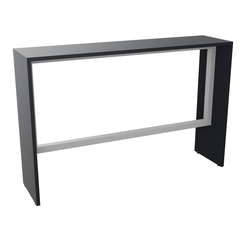 ELISA TABLE L160XP40XH105 PP 2OBT PIEDS MÉLA ÉP25 CADRE MÉTAL REPOSE P.50X50 R9 SA