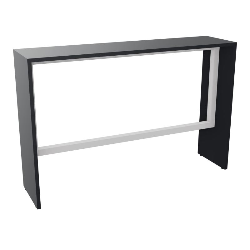 ELISA TABLE L160XP40XH105 PP 2OBT PIEDS MÉLA ÉP25 CADRE MÉTAL REPOSE P.50X50 R9 SD