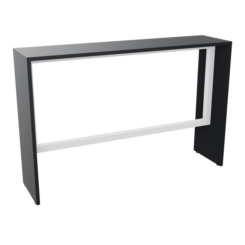 ELISA TABLE L160XP40XH105 PP 2OBT PIEDS MÉLA ÉP25 CADRE MÉTAL REPOSE P.50X50 R9 SO