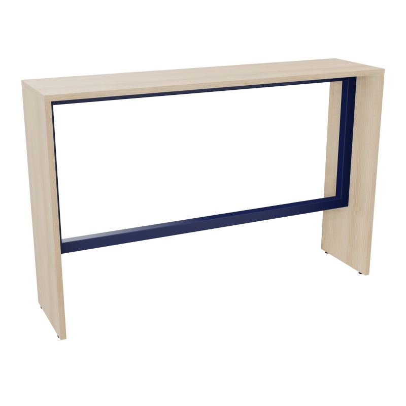 ELISA TABLE L160XP40XH105 PP2OBT PIEDS MÉLA ÉP25 CADRE MÉTAL REPOSE P.50X50 RZ X4