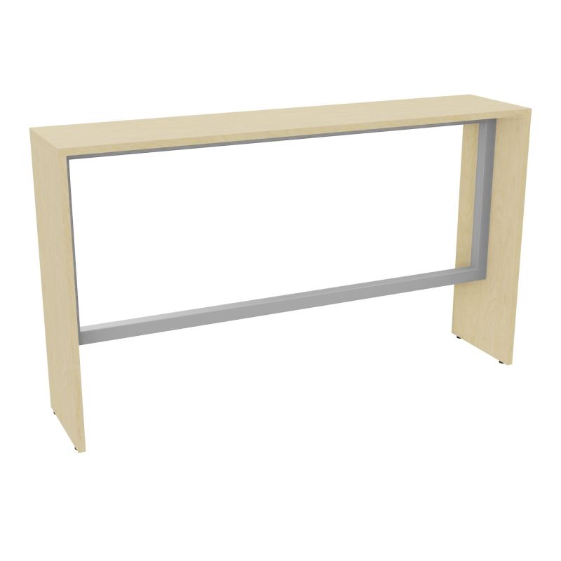 ELISA TABLE L180XP40XH105 PP2OBT PIEDS MÉLA ÉP25 CADRE MÉTAL REPOSE P.50X50 N8 SA