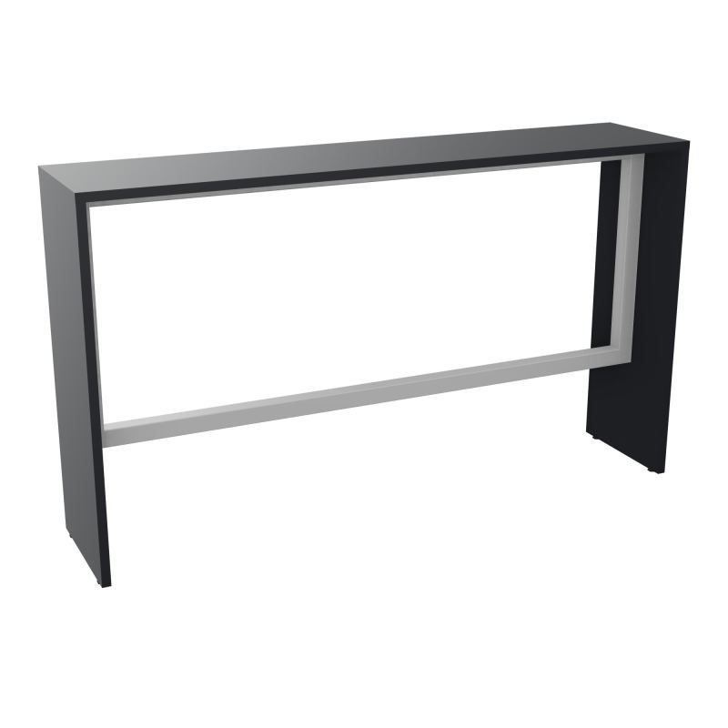 ELISA TABLE L180XP40XH105 PP 2OBT PIEDS MÉLA ÉP25 CADRE MÉTAL REPOSE P.50X50 R9 SA