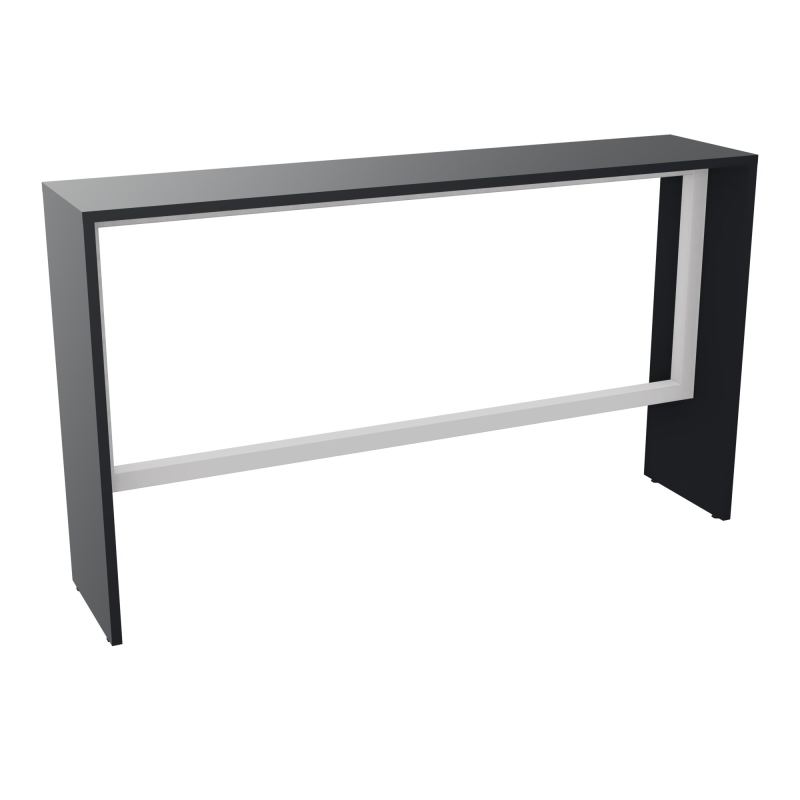ELISA TABLE L180XP40XH105 PP 2OBT PIEDS MÉLA ÉP25 CADRE MÉTAL REPOSE P.50X50 R9 SD