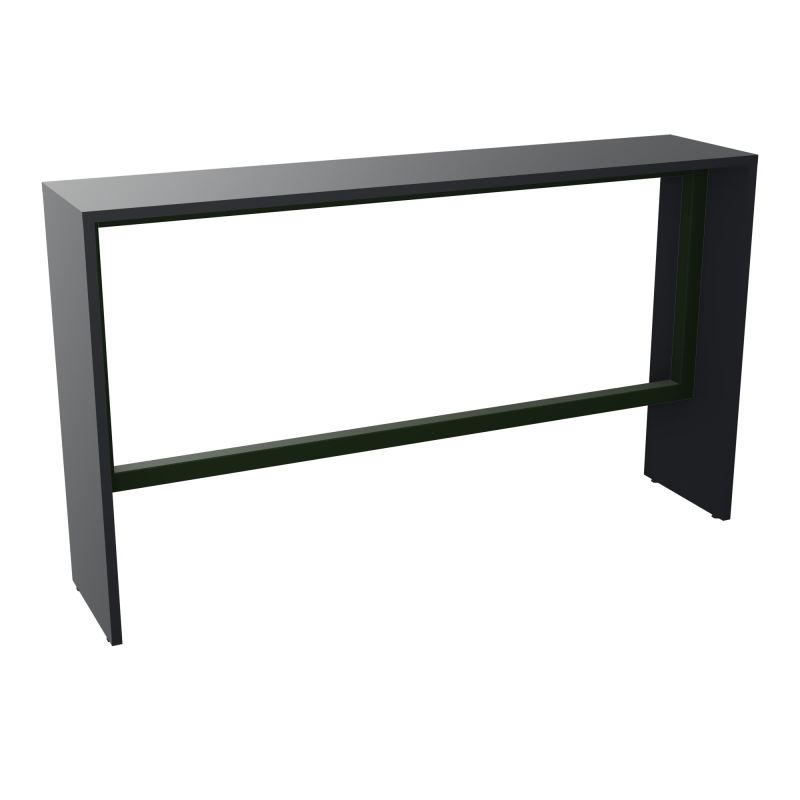 ELISA TABLE L180XP40XH105 PP 2OBT PIEDS MÉLA ÉP25 CADRE MÉTAL REPOSE P.50X50 R9 ST