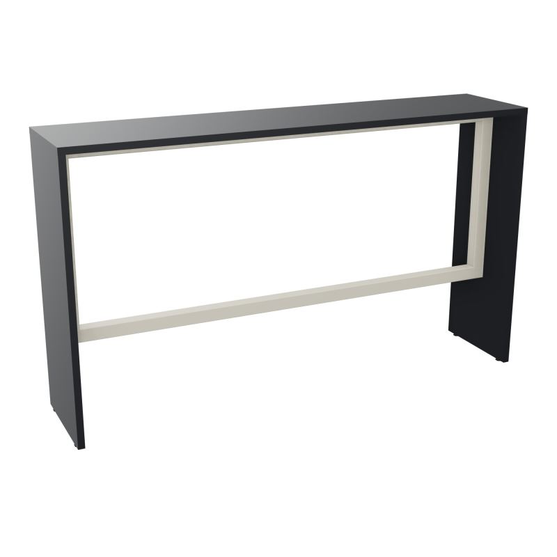 ELISA TABLE L180XP40XH105 PP 2OBT PIEDS MÉLA ÉP25 CADRE MÉTAL REPOSE P.50X50 R9 ZC