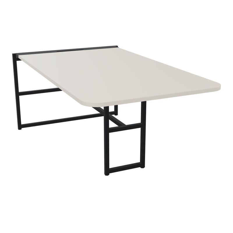 TABLE ALMA H74CM ÉP25 MM L98XP180+GOULOTTE+CAPOT PIVOTANT+GAINE ZIPPÉE LONG 75 CM N5 ZP
